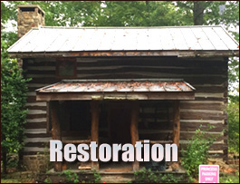 Historic Log Cabin Restoration  Yadkinville, North Carolina